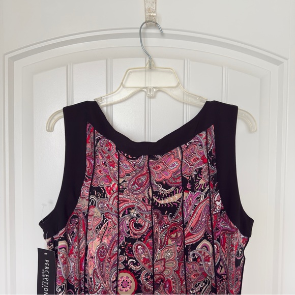 Perceptions New York Size 18 Multicolor Paisley Sleeveless Whimsigoth Dress NWT - Picture 4 of 7